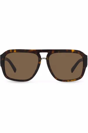 Dolce & Gabbana DG Crossed pilot-frame sunglasses