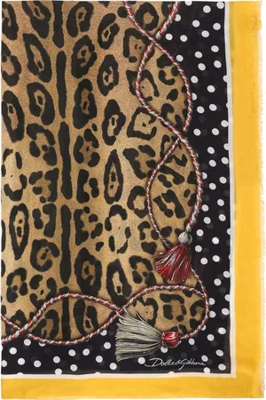 Dolce & Gabbana Mulher Cachecóis & Echarpes - Leopard-print scarf