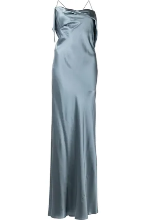 Michelle Mason Cowl-neck silk gown