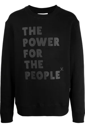 The Power for the People Logo-print detail sweatshirt