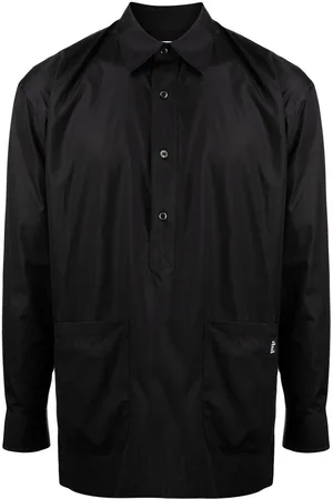 The Power for the People Logo-patch detail shirt