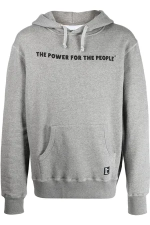 The Power for the People Logo-print detail hoodie