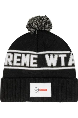 Supreme X WTAPS intarsia logo beanie
