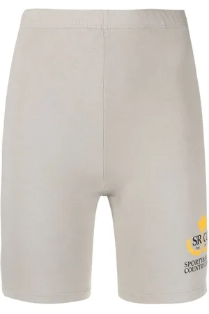 Sporty & Rich Logo-print stretch shorts