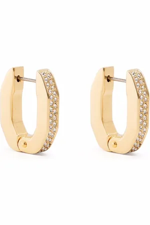 Swarovski Dextera crystal embellished hoop earrings