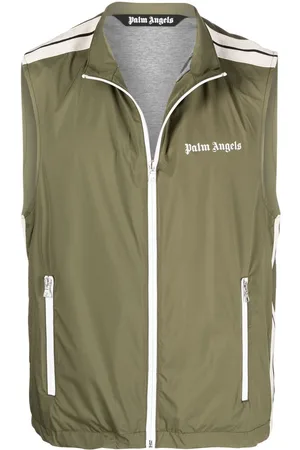 Palm Angels Stripe-trim gilet jacket