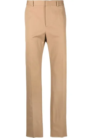 VALENTINO GARAVANI Pressed-crease cotton chinos