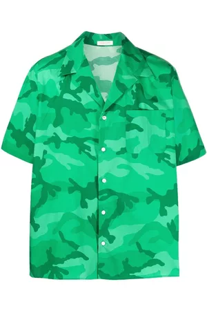 VALENTINO Camouflage print short-sleeve shirt