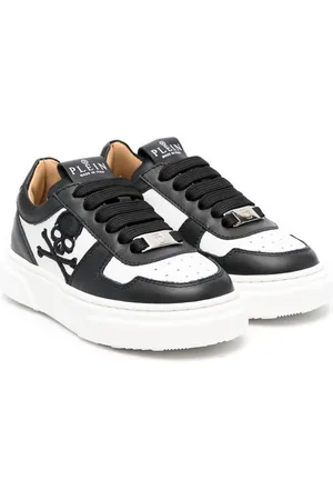 Philipp Plein Skull embroidery low-top sneakers