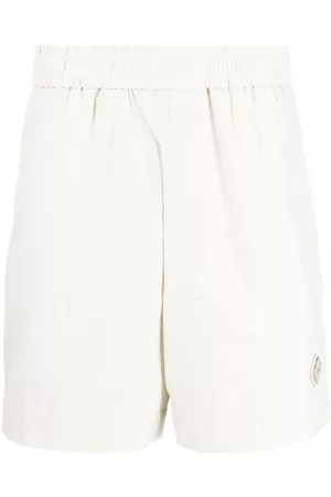 A-cold-wall* Homem Bermudas - Logo-plaque elasticated-waist Bermuda shorts