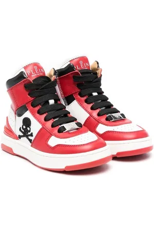 Philipp Plein Skull-embroidery high-top sneakers