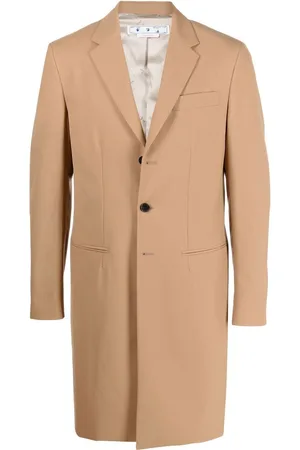 OFF-WHITE Ponte single-breasted slim-fit coat