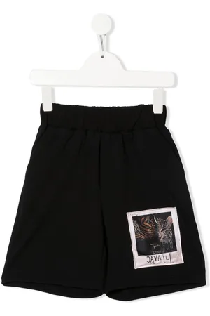 Roberto Cavalli Patch-detail track shorts