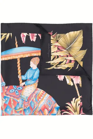Salvatore Ferragamo India-print silk scarf