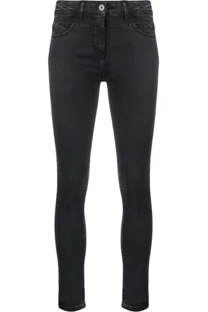 Patrizia Pepe Washed low-rise skinny jeans