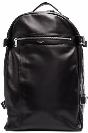 Saint Laurent Logo-print polished-finish backpack