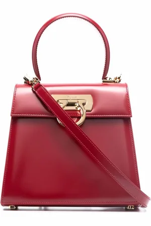 Salvatore Ferragamo Small Gancini-clasp top handle bag