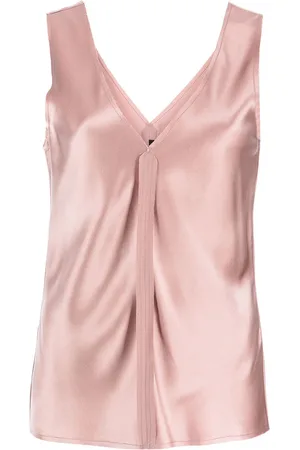 Voz Raw-cut silk tank top