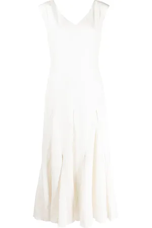 Voz Harlequin silk-linen midi dress