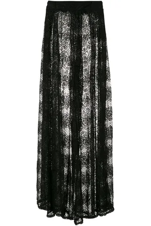 AMIR SLAMA Wide-leg lace trousers
