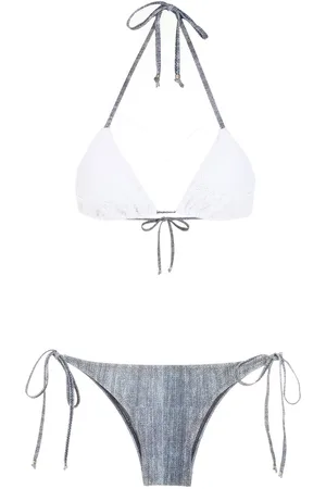 AMIR SLAMA Colour-block triangle bikini