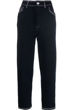 Barrie High-rise straight-leg trousers