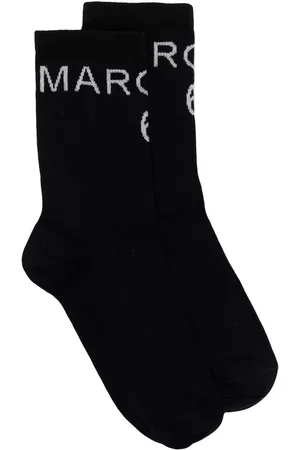 MM6 Maison Margiela Logo-print ribbed socks