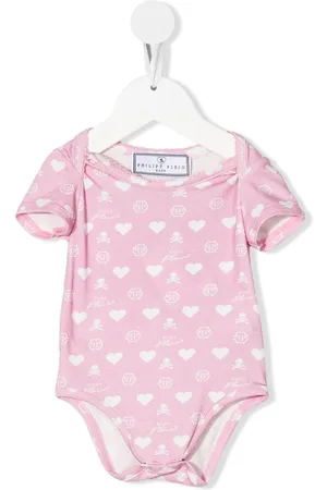 Philipp Plein Logo-print short-sleeve babygrow