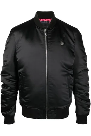Philipp Plein Teddy bear print bomber jacket