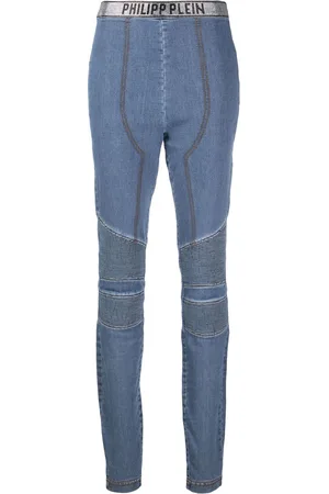 Philipp Plein Logo-embellished jeggings