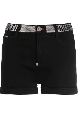 Philipp Plein Logo-embellished denim shorts