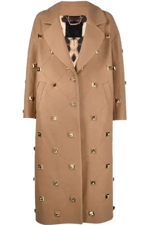 Philipp Plein Stud-detailed button-front coat