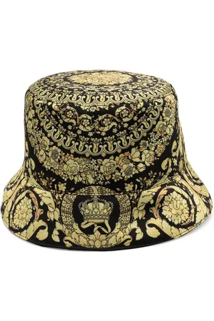 VERSACE Baroque print reversible bucket hat