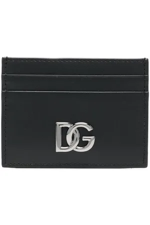 Dolce & Gabbana Logo-plaque leather cardholder