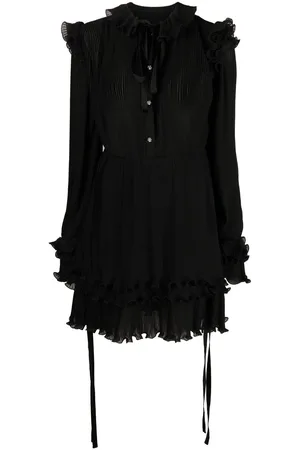 Philipp Plein Ruffled pliss?? midi dress