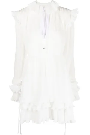 Philipp Plein Ruffled pliss?? midi dress