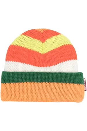 Dsquared2 Mulher Chapéus - Striped ribbed beanie