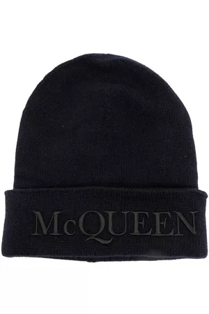 Alexander McQueen Homem Chapéus - Logo-print cashmere beanie