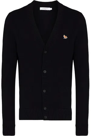 Maison Kitsuné Fox Patch V-neck cardigan