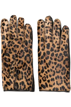 Maison Margiela Homem Luvas - Sll-over leopard-print gloves