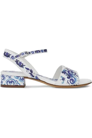 Dolce & Gabbana Majolica-print leather sandals