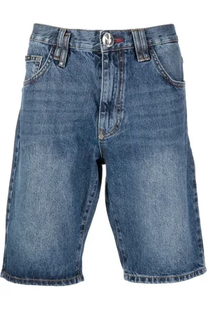 Philipp Plein Knee-length denim shorts