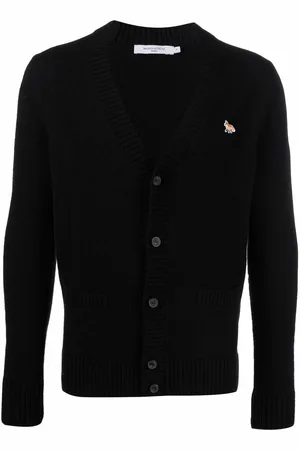 Maison Kitsuné Patch-detail wool cardigan