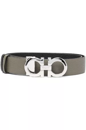 Salvatore Ferragamo Mulher Cintos & Suspensórios - Reversible Gancini-buckle leather belt