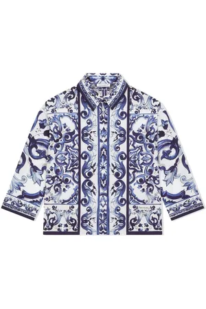 Dolce & Gabbana Majolica-print poplin shirt