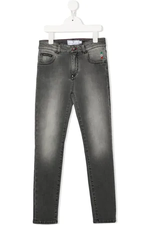 Philipp Plein Hexagon mid-rise slim-cut jeans