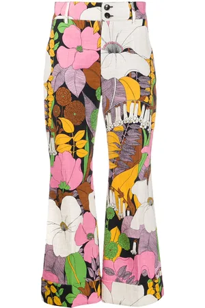 La DoubleJ Hendrix floral-print trousers