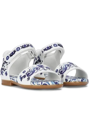Dolce & Gabbana Majolica-print leather sandals