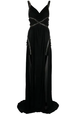 Philipp Plein Stud-detailed floor-length dress