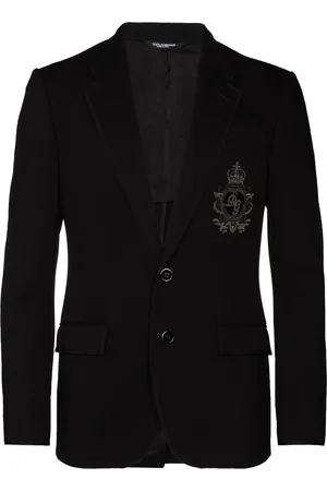 Dolce & Gabbana Logo patch jersey blazer